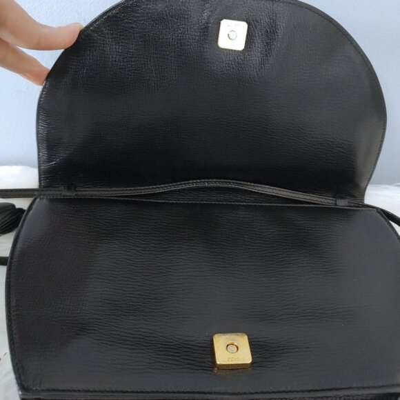 Fendi 90s tassel leather crossbody convertible clutch EUC - Picture 3 of 9